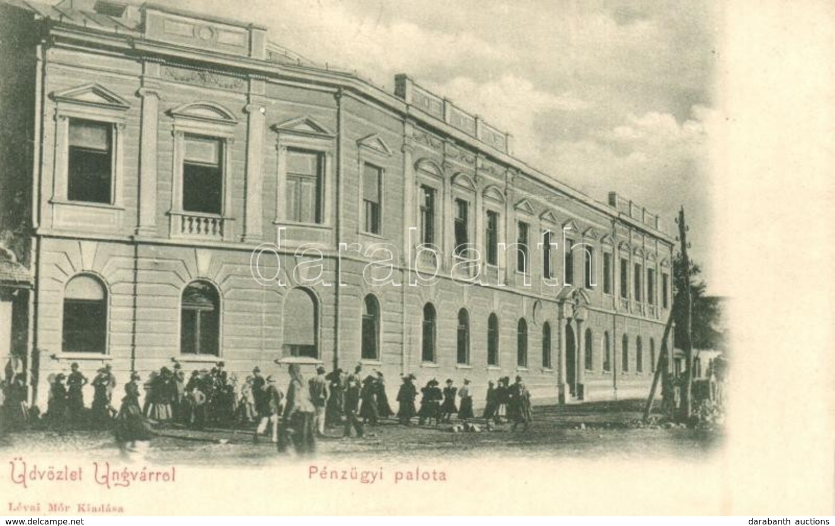 ** T3 Ungvár, Uzshorod, Uzhorod; Pénzügyi Palota. Kiadja Lévai Mór / Palace Of Finance (r) - Unclassified