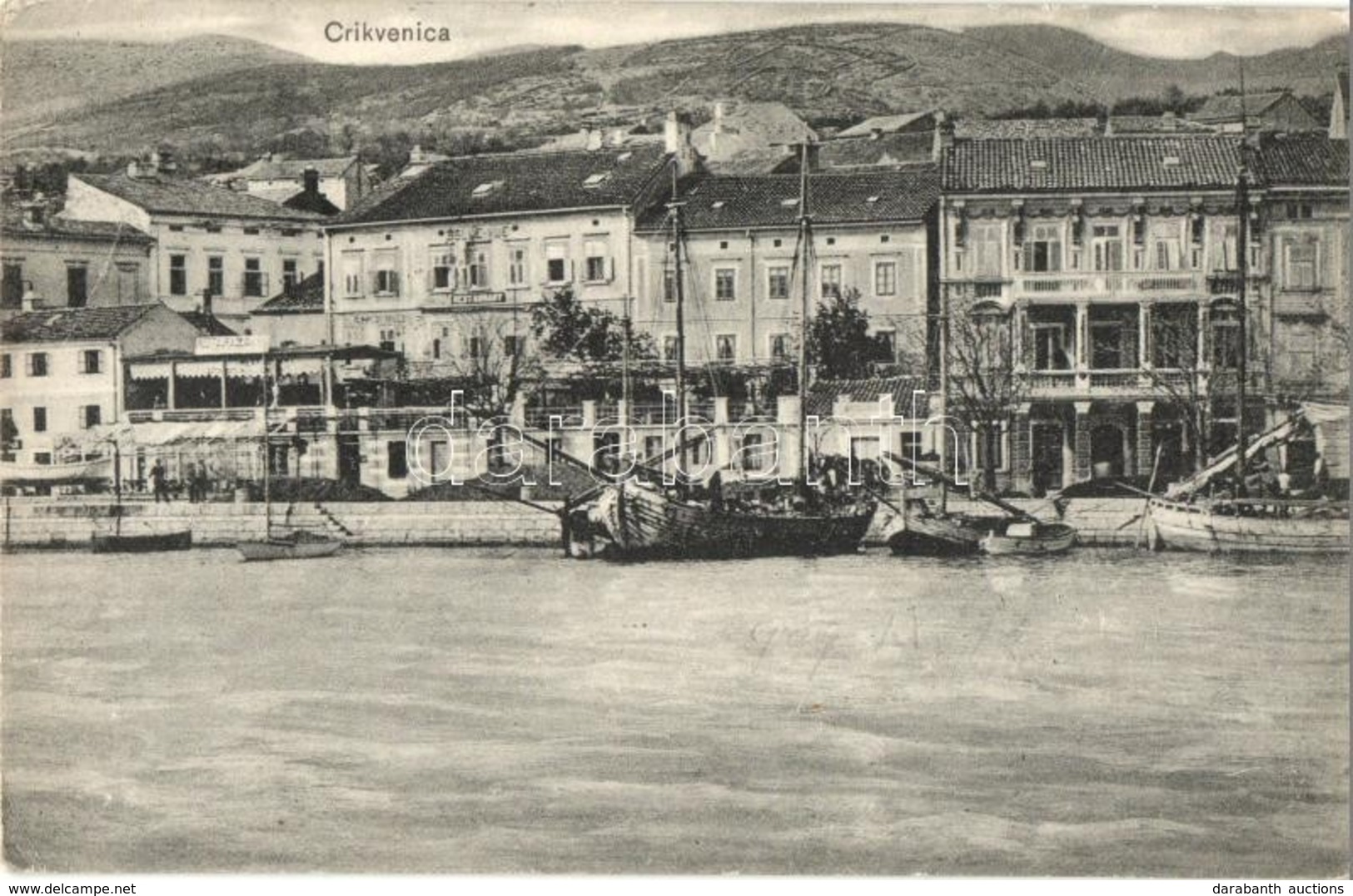 T2/T3 1909 Crikvenica, Cirkvenica; Port View With Ships  (EK) - Non Classés