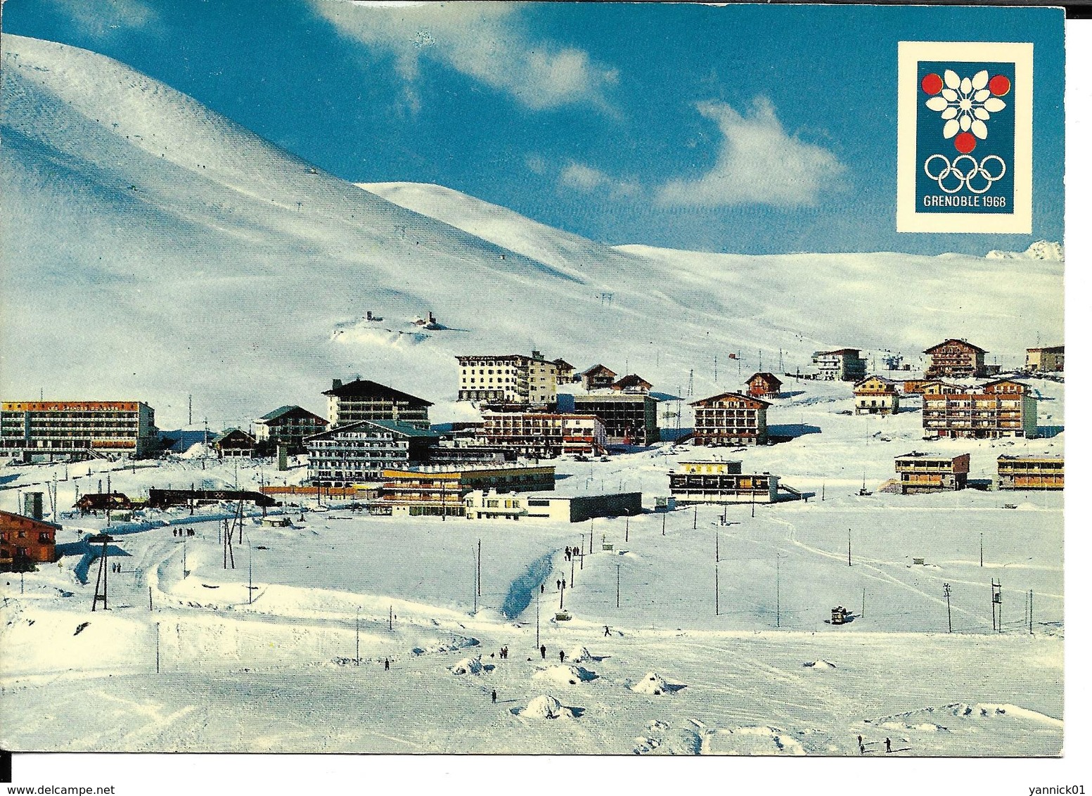 JEUX OLYMPIQUES HIVER GRENOBLE 1968 OLYMPICS WINTER GAMES - STATION ALPE HUEZ - Olympische Spelen