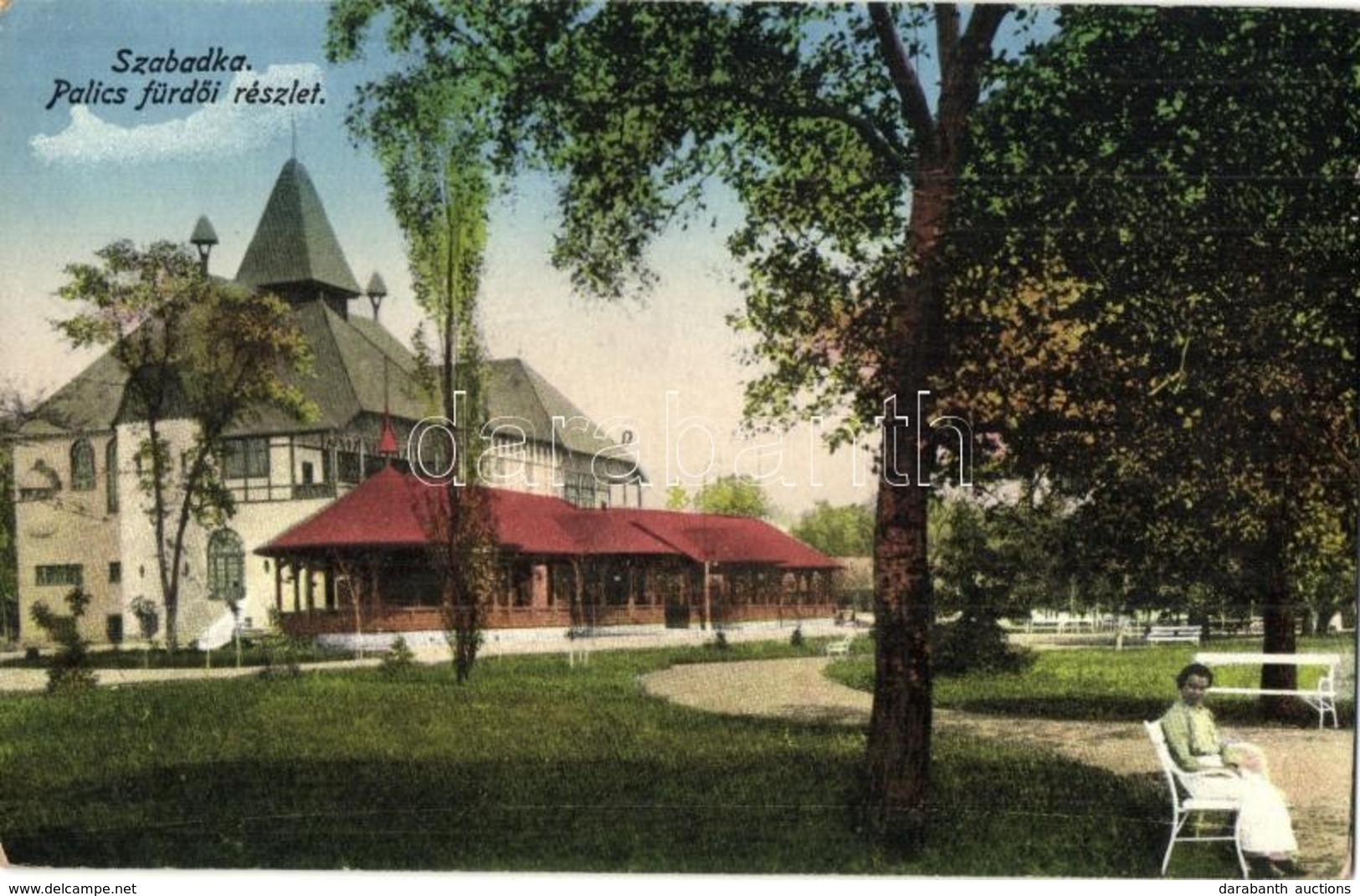 T2/T3 Palics, Palic (Szabadka, Subotica); Fürdő. Kiadja Lipsitz / Bathing Hall, Spa House (EK) - Non Classés