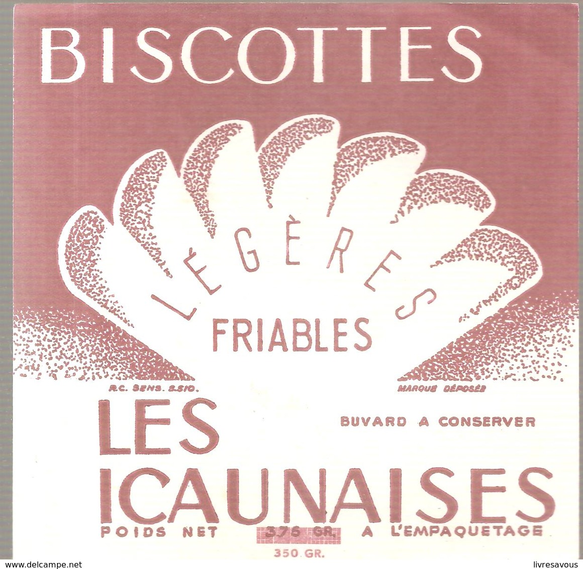 Buvard LES ICANAISES Biscottes Légères Friables - Biscottes