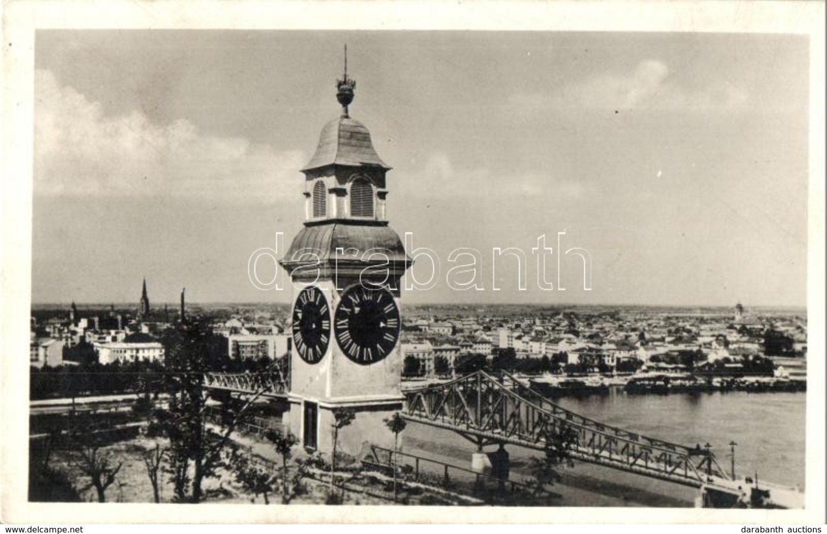 T2 Újvidék, Novi Sad; Látkép, Híd, Kiadja Hartija / General View, Bridge - Ohne Zuordnung