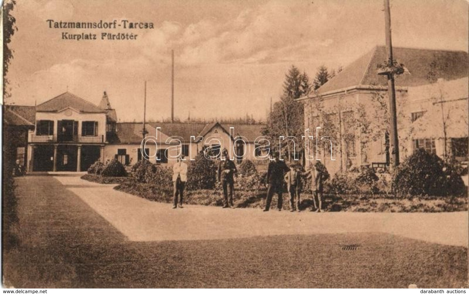 T2/T3 Tarcsafürdő, Tarcsa, Bad Tatzmannsdorf; Fürdőtér / Kurplatz / Spa Park  (EK) - Ohne Zuordnung