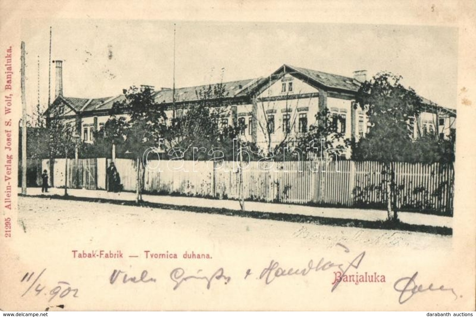 T2 1902 Banja Luka, Banjaluka; Tabak Fabrik / Tvornica Duhana / Tobacco Factory - Non Classés