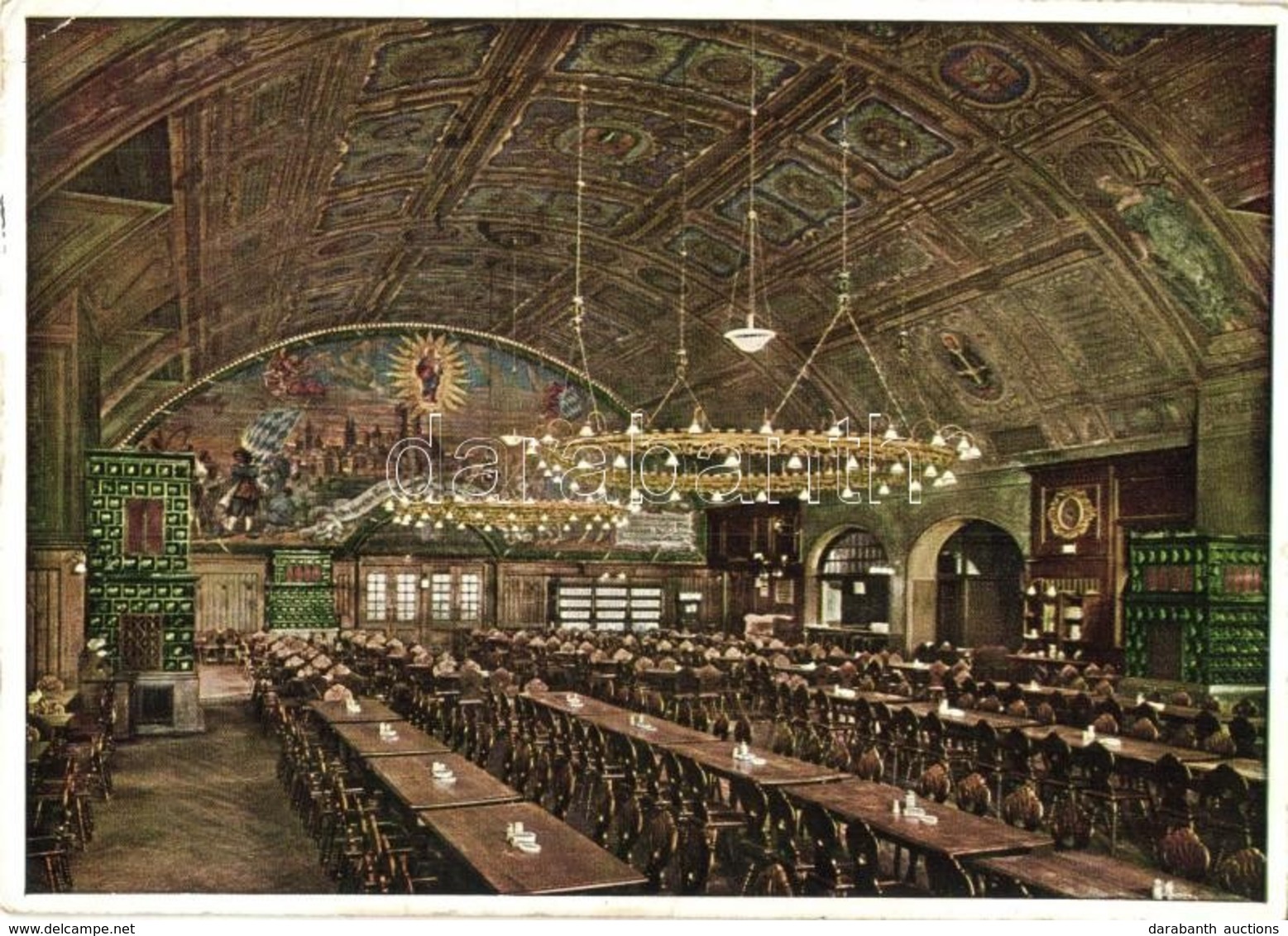 T2/T3 München, Munich; Kgl. Hofbräuhaus, Festsaal / Brewery's Festival Hall, Interior. '1936 München Hauptstadt Der Bewe - Non Classés