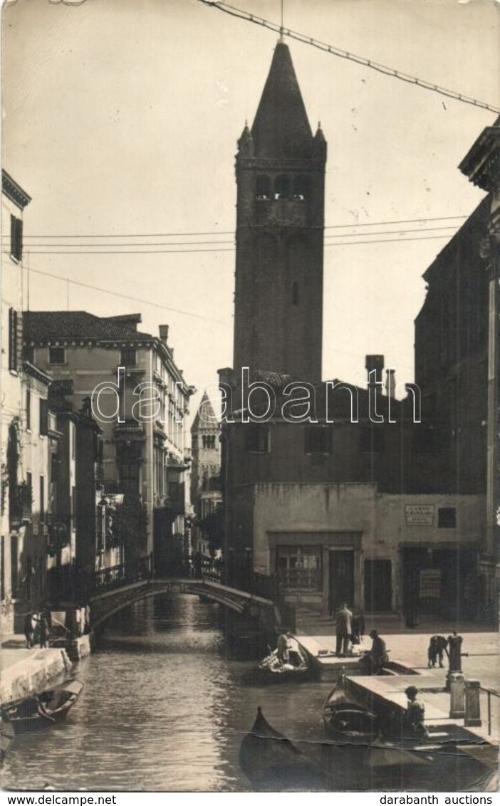 * T2/T3 1930 Venice, Venezia; Ponte S. Barnaba / Bridge, Church, Photo (EK) - Ohne Zuordnung