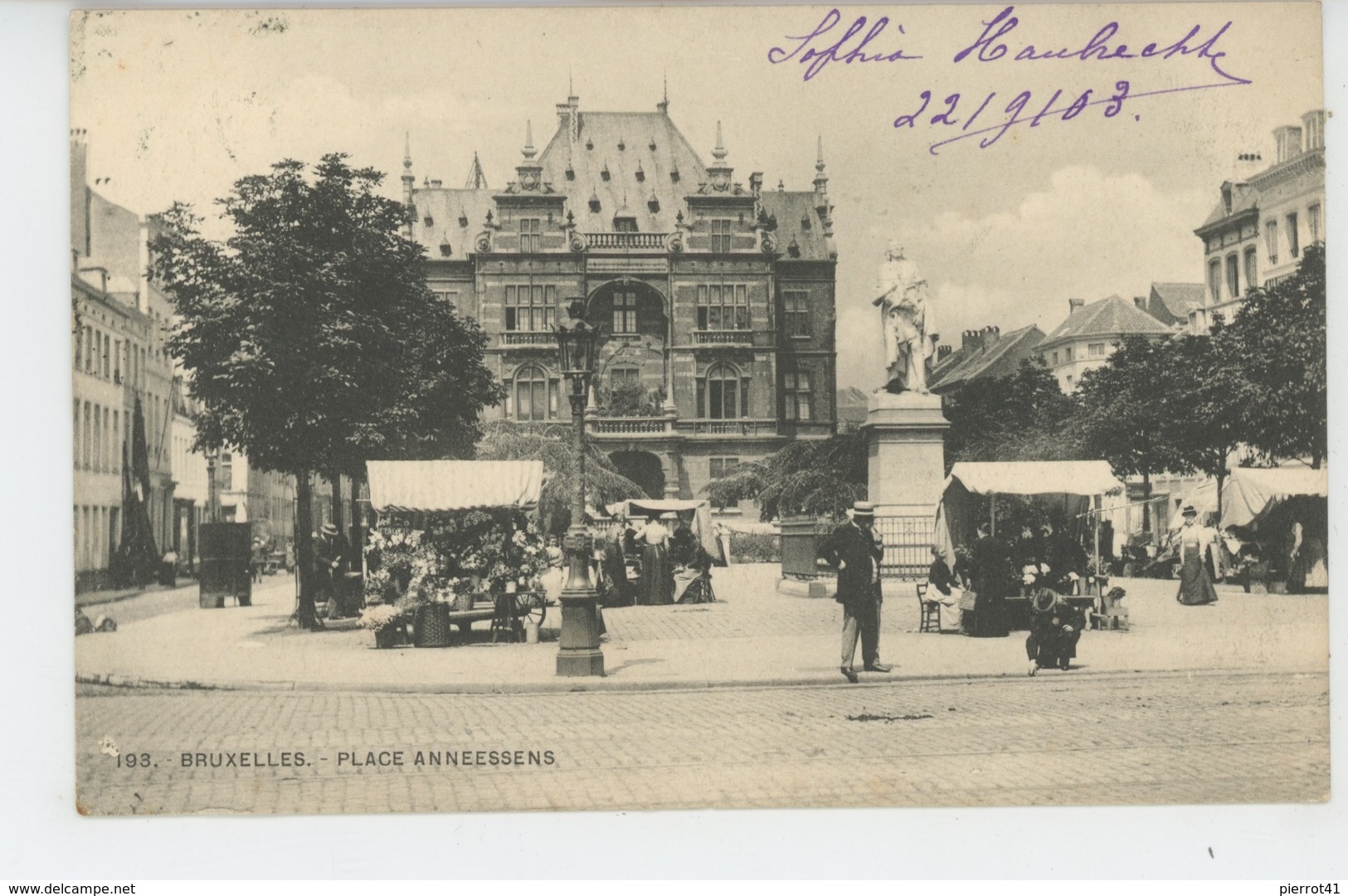 BELGIQUE - BRUXELLES - Place Anneessens - Squares