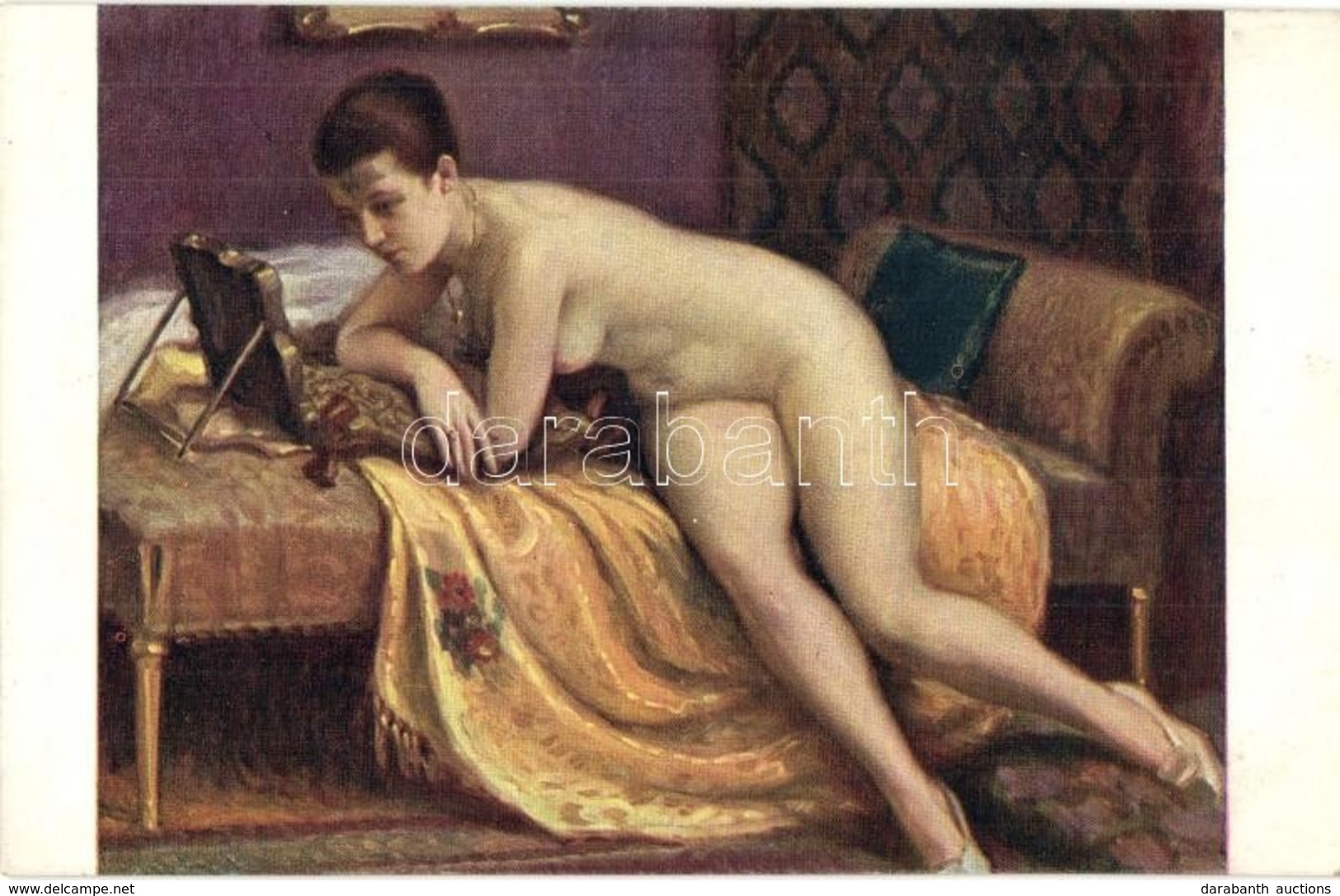 ** T2/T3 Jesitnost / Erotic Nude Lady Art Postcard S: Marecek - Non Classés