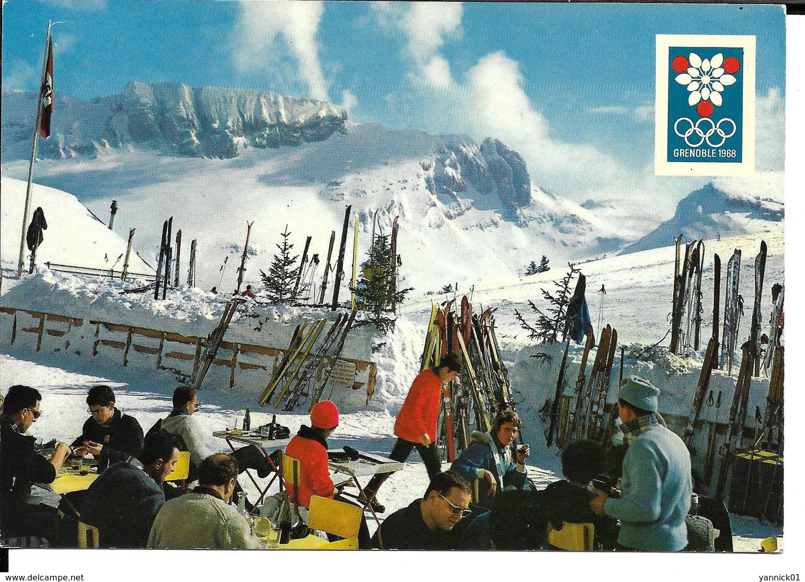 JEUX OLYMPIQUES HIVER GRENOBLE 1968 OLYMPICS WINTER GAMES - VILLARD DE LANS COTE 2000 COMBE DU CLOT D'APRE - Jeux Olympiques