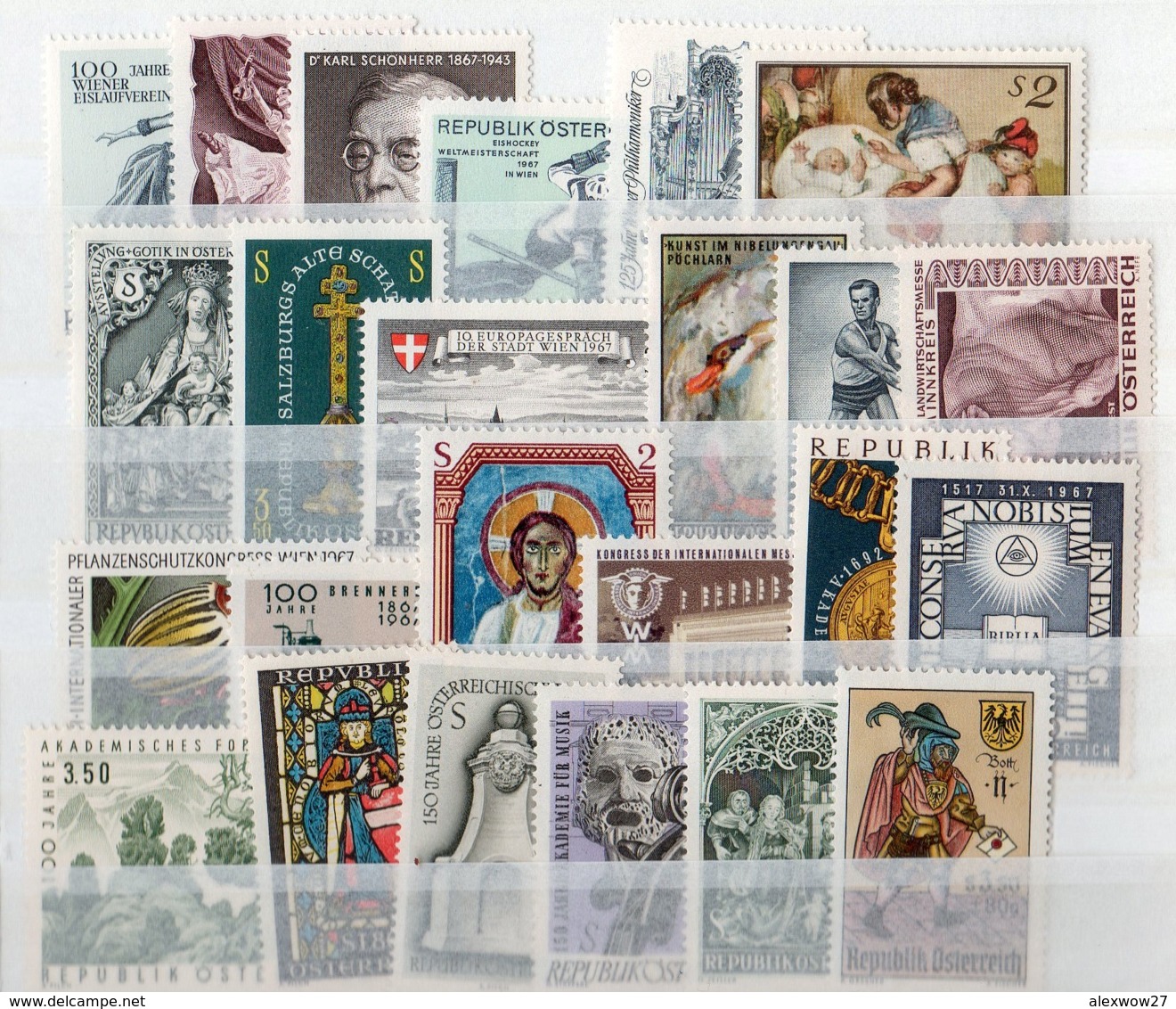 Austria 1967 Annata Completa / Years Complete **MNH /VF - Ganze Jahrgänge