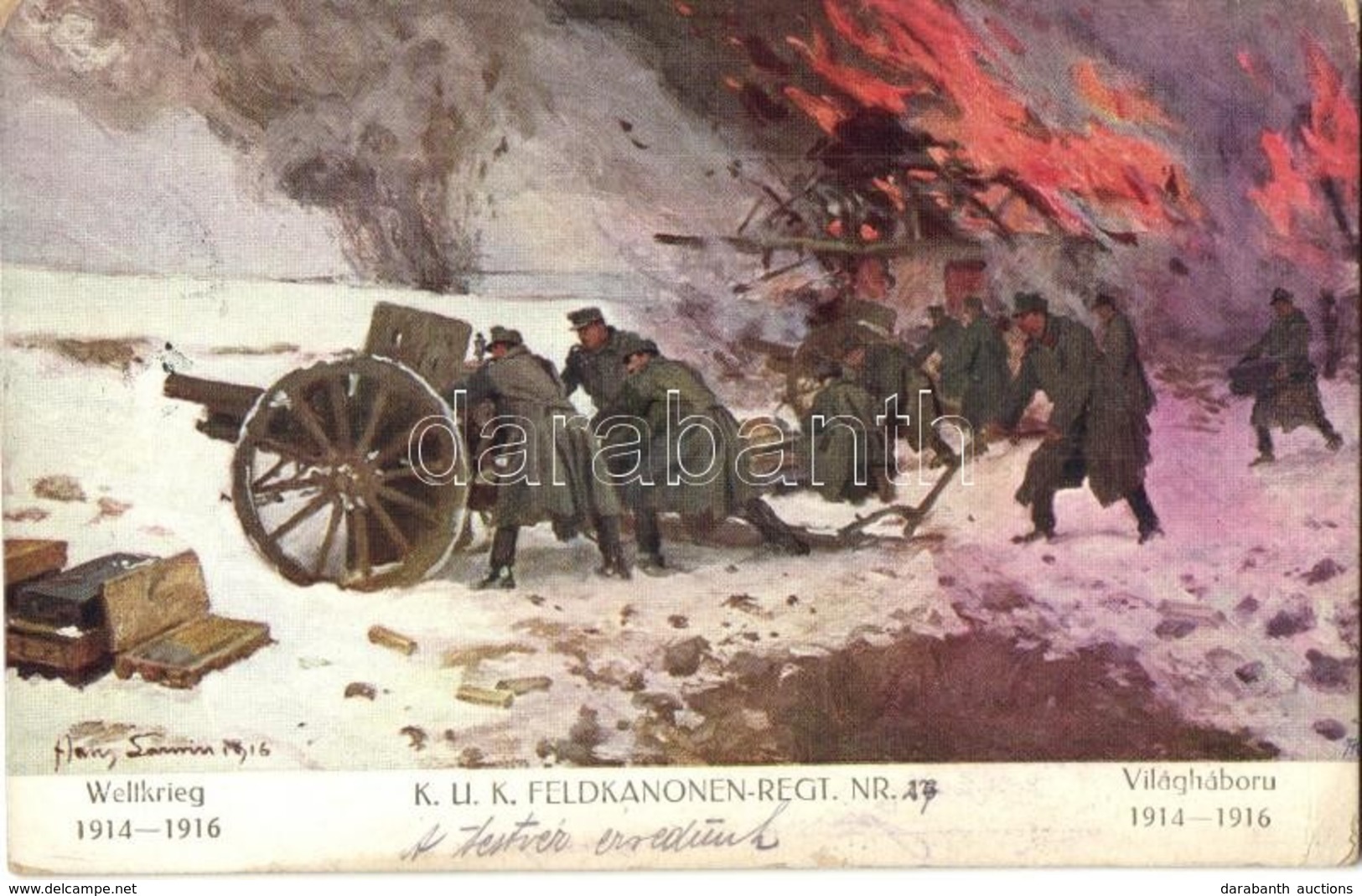 T2/T3 Weltkrieg 1914-1916 - K.u.K. Feldkanonen-Regt. Nr. 16. Verlag K.u.K. Kmdo. Der 27. Inf. Trp. Dion. / WWI Austro-Hu - Non Classés