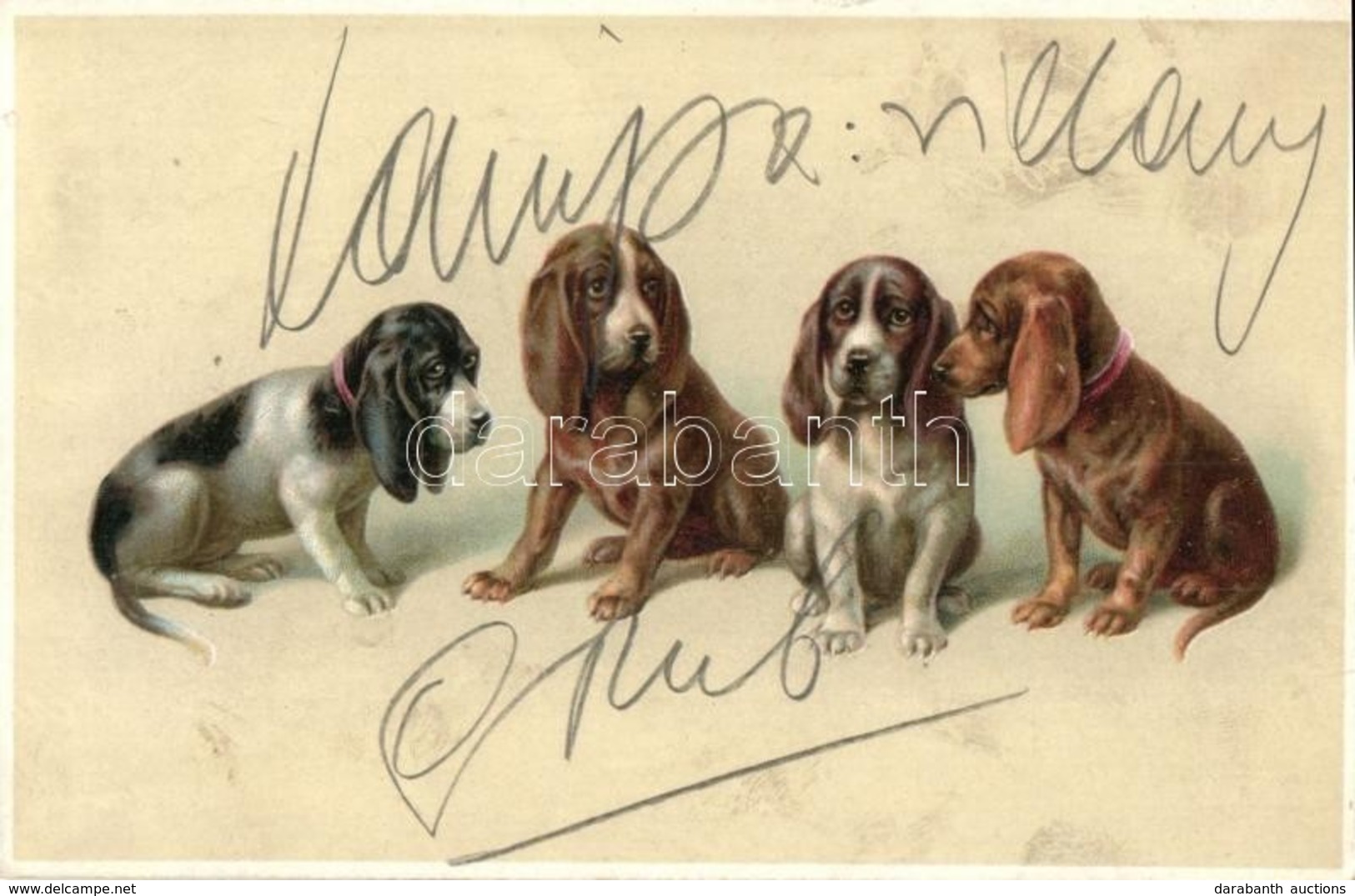 T2 Dogs, M. M. No. 1123. Litho - Ohne Zuordnung