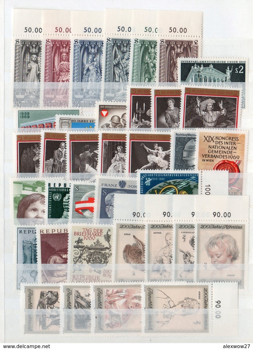Austria 1969 Annata Completa / Years Complete **MNH /VF - Ganze Jahrgänge