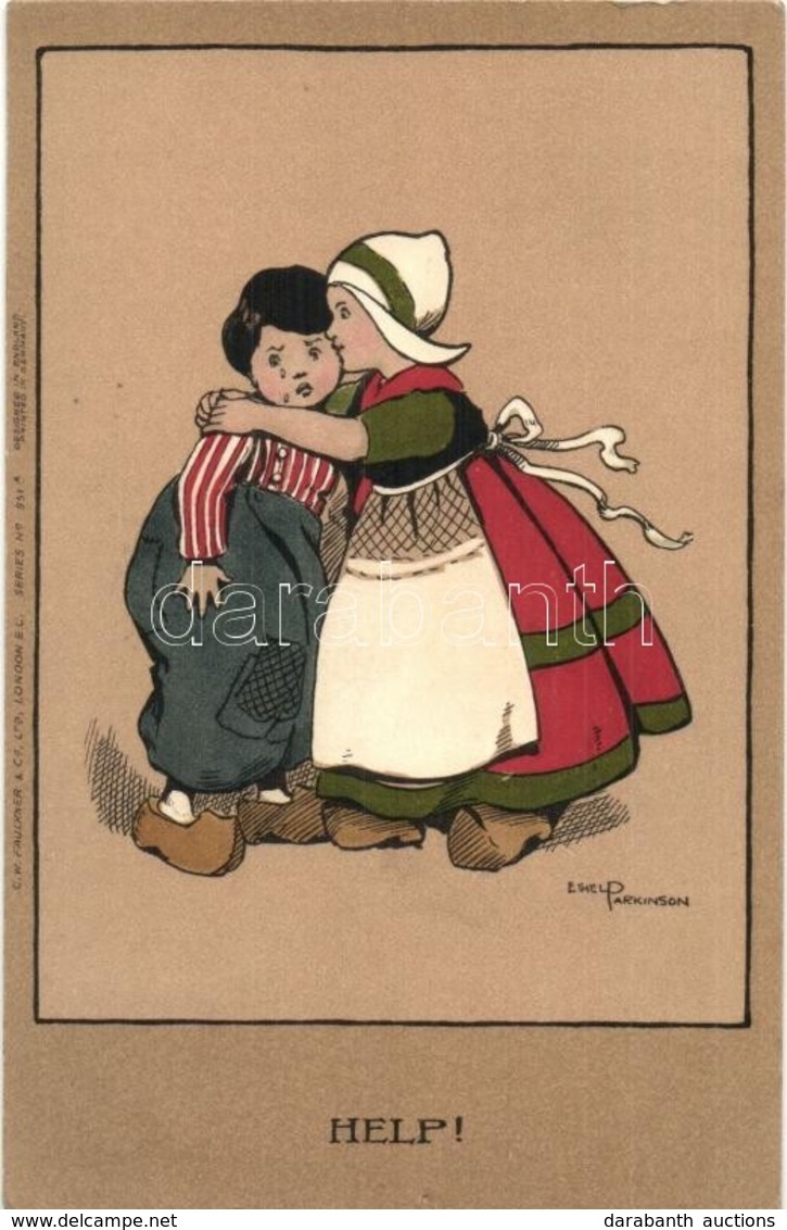 T2/T3 Young Dutch Couple, C. W. Faulkner & Co. Series Nr. 951.  S: Ethel Parkinson (kis Szakadás / Small Tear) - Non Classés