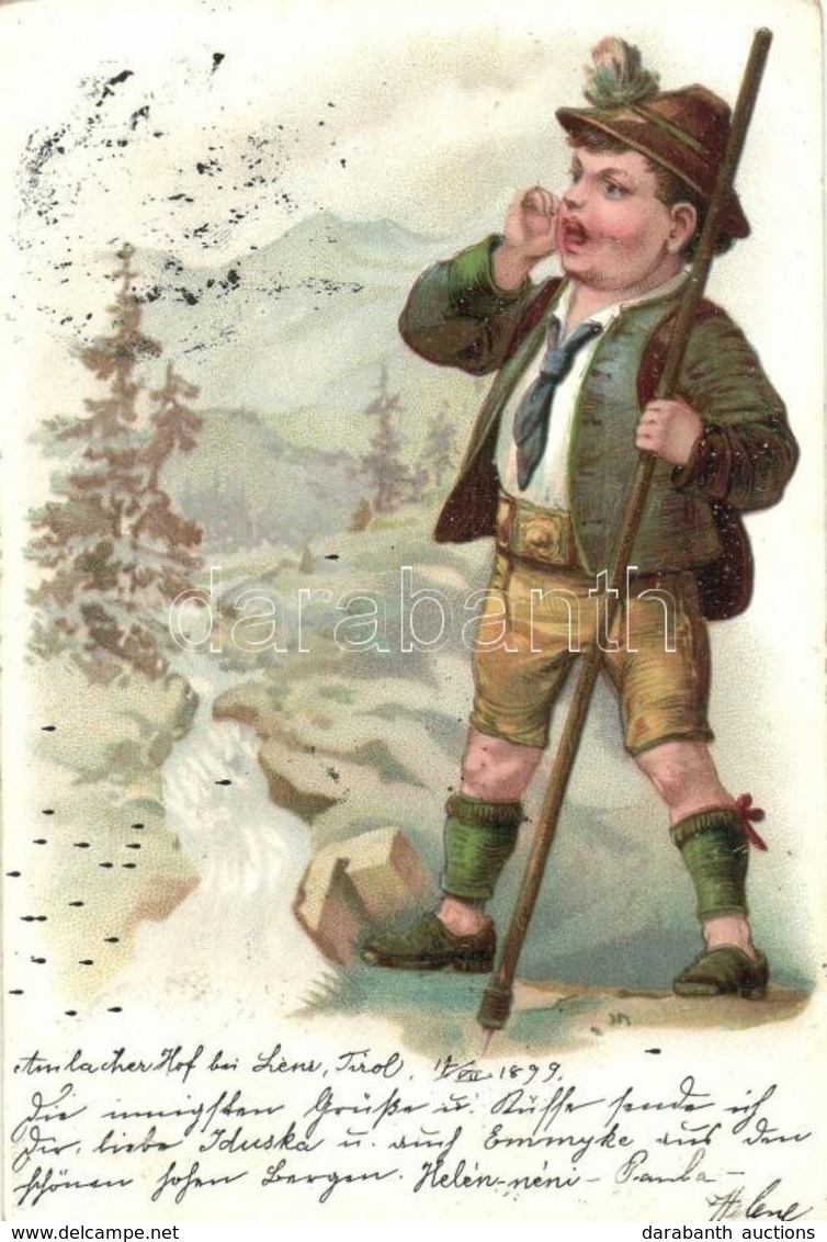 T2 1899 Hiker. Litho - Ohne Zuordnung