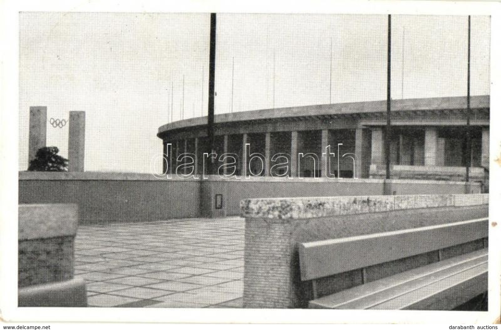 T2/T3 1936 Berlin, Reichssportfeld, Schwimmstadion Auf Das Osttor Und Die Deutsche Kampfbahn / Olympic Stadium. So. Stpl - Unclassified