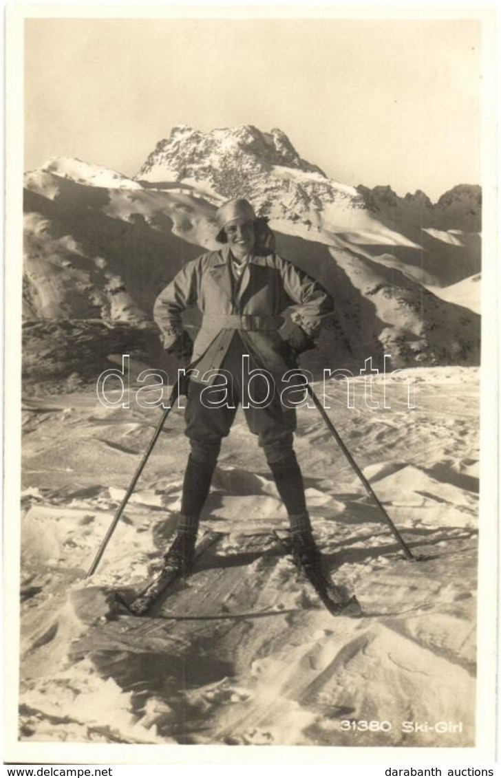 * T1/T2 1920 Berninahospiz / Winter Sport In Switzerland, Skiing Lady - Unclassified