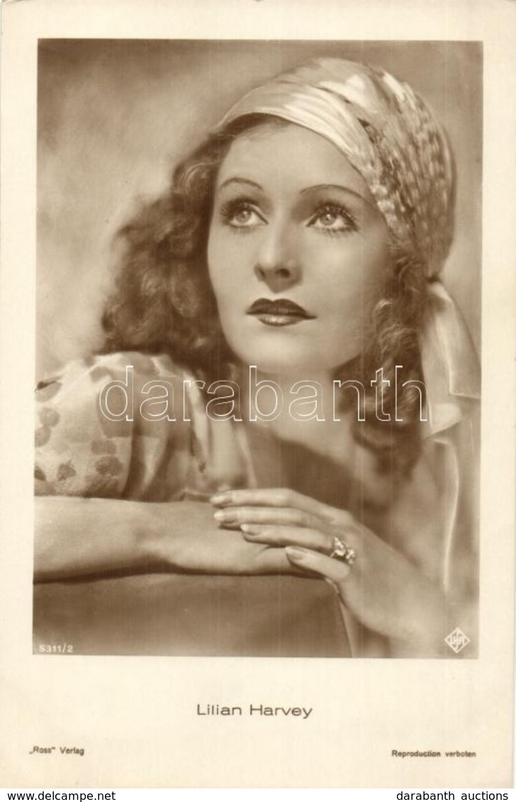 ** T2/T3 Lilian Harvey, Anglo-German Actress And Singer. Ross Verlag 5311/2. (ragasztónyom / Glue Marks) - Unclassified