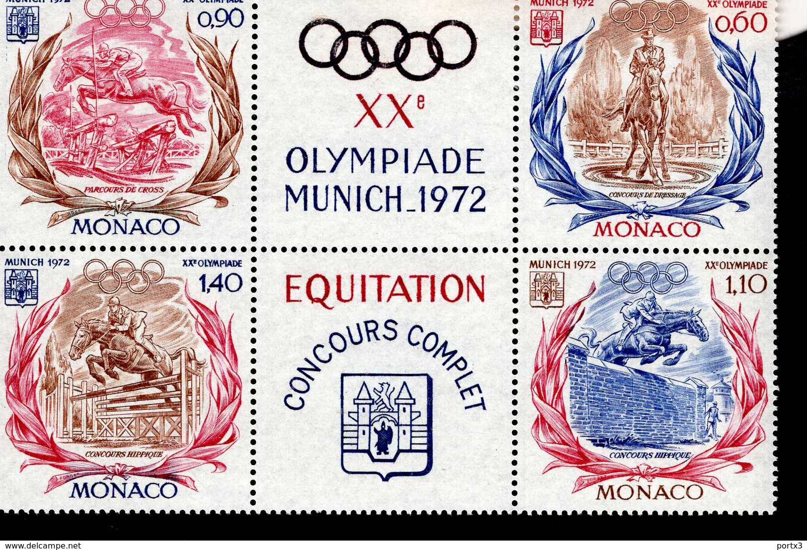 Monaco 1045 - 1048 Olympische Sommerspiele MNH Postfrisch ** - Bloques
