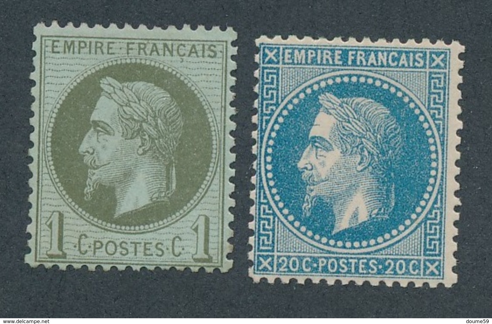 CL-1: FRANCE: Lot Avec N°25**GNO-29B**GNO - 1863-1870 Napoléon III Lauré