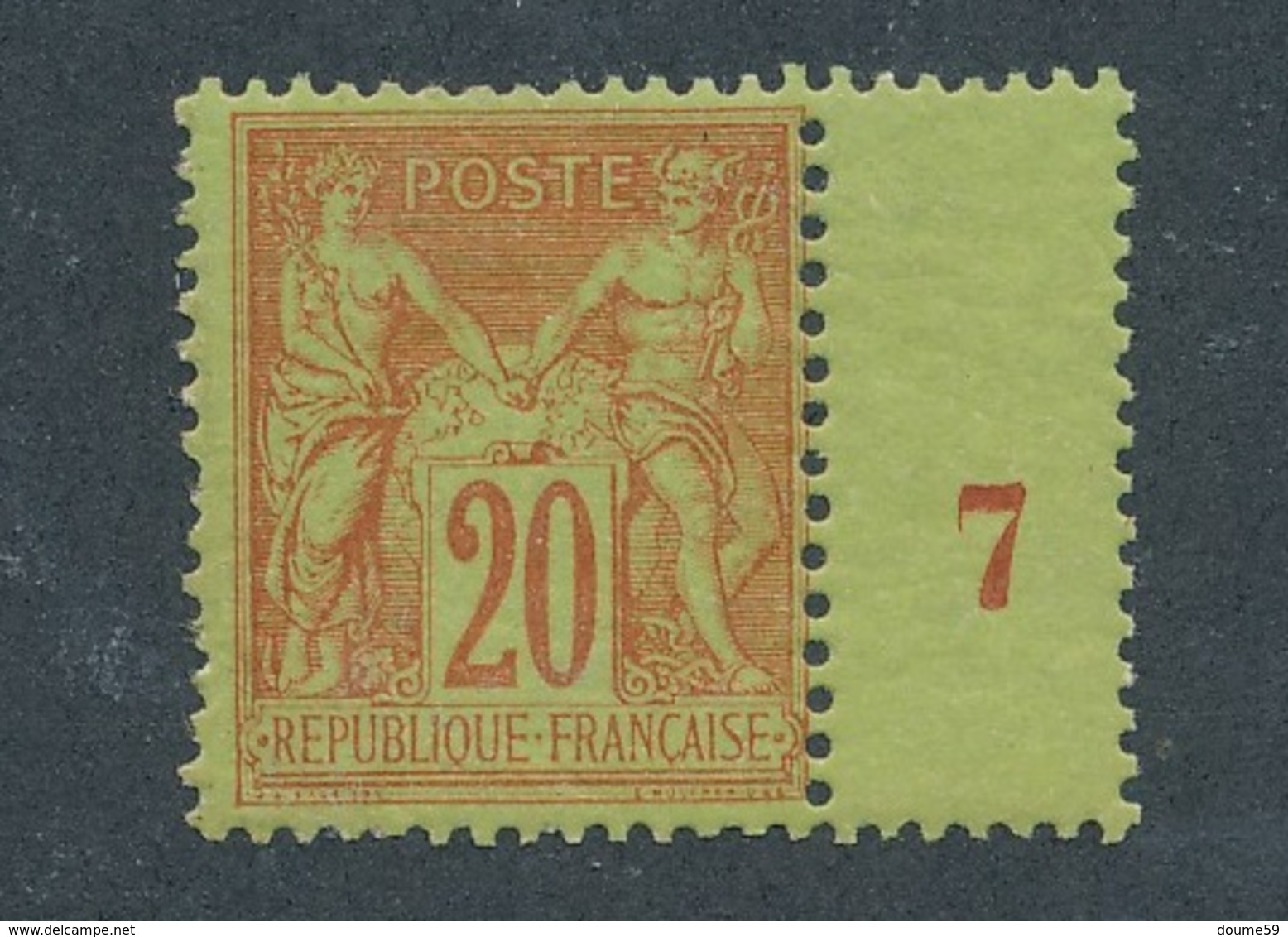 CL-2: FRANCE: Lot Avec N°96** (1/2 Millésime 7) - 1876-1898 Sage (Type II)