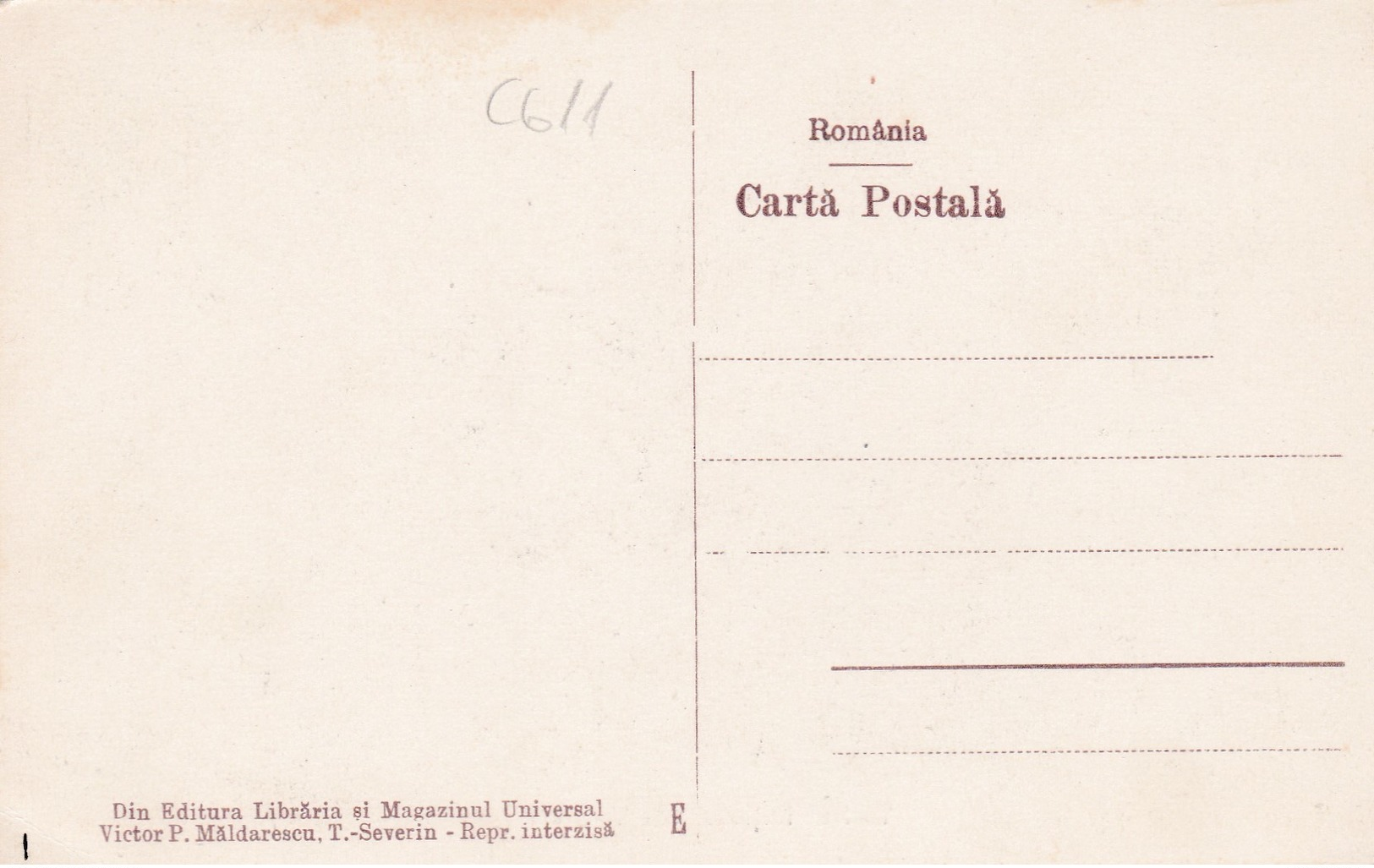 ROMANIA OLD POSTCARD (C611) - Roumanie