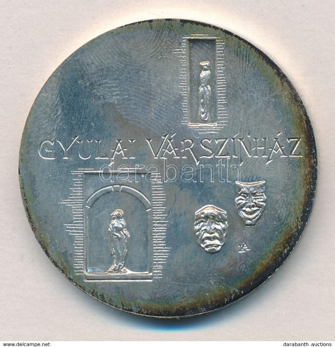 Lapis András (1942-) DN 'Gyulai Várszínház' Ag Emlékérem (39,03g/0.835/42,5mm) T:1-,2 Patina - Sin Clasificación