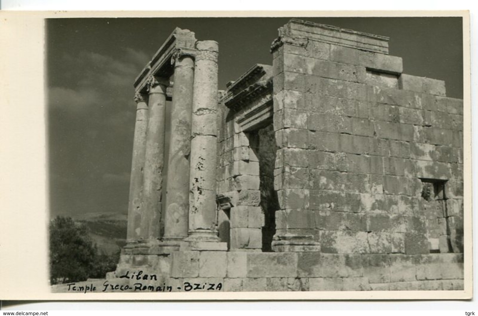 Liban Lebanon Temple Greco Romain  BZIZA  Carte Photo - Liban