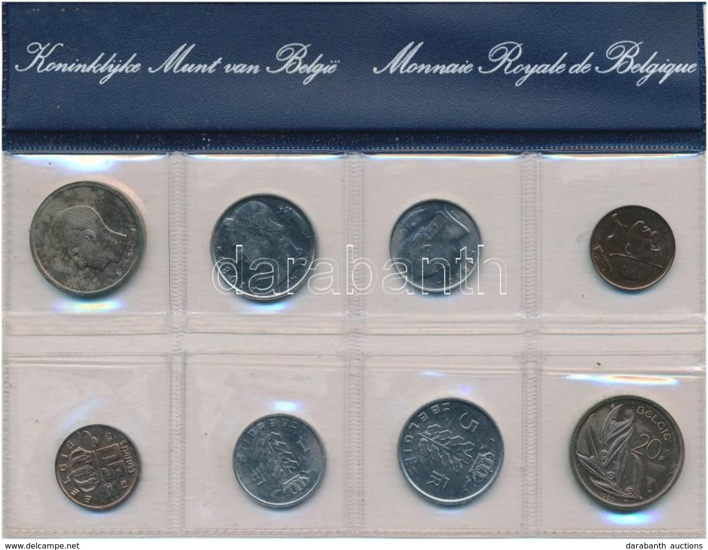 Belgium 1980. 50c-10Fr (8xklf) Forgalmi Szett Fóliatokban T:1,1- Oxidáció
Belgium 1980. 50 Centimes - 10 Francs (8xdiff) - Unclassified