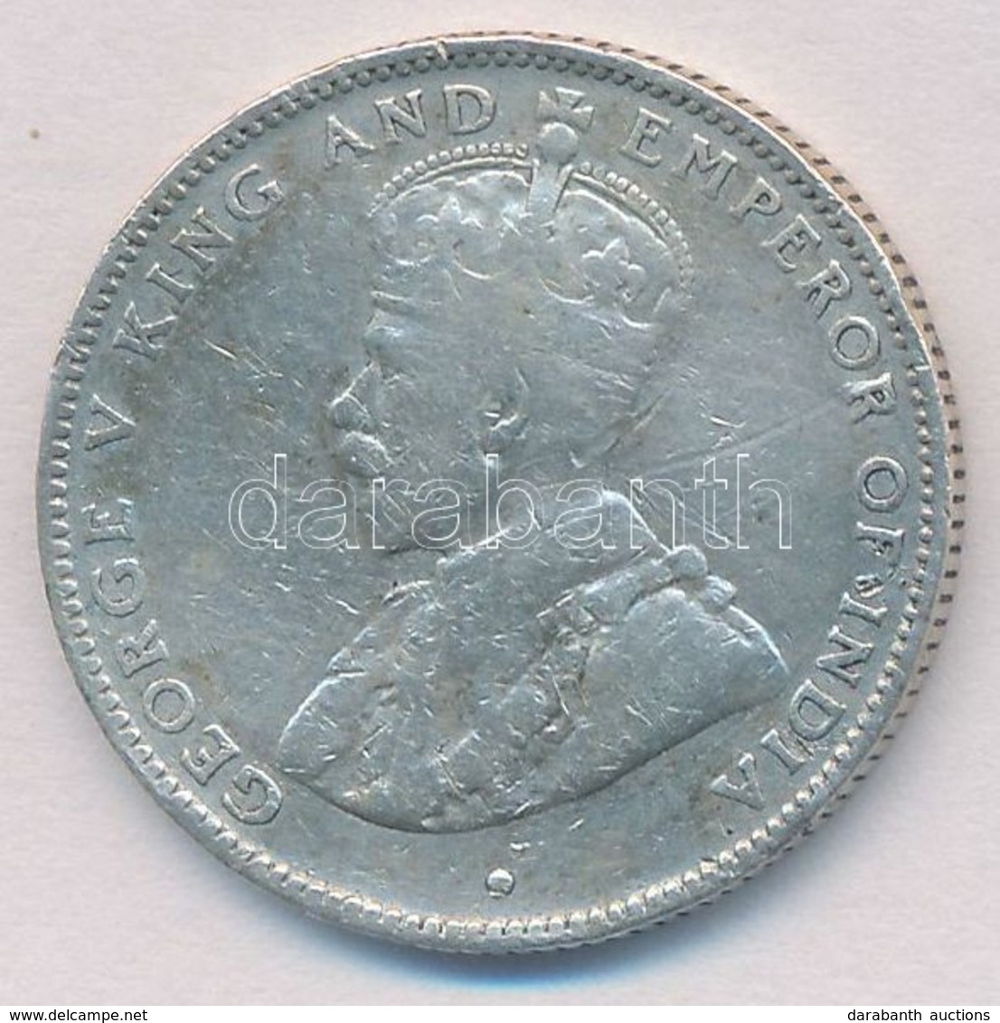 Brit-Honduras 1911. 25c Ag 'V. György' T:2,2-
British Honduras 1911. 25 Cents Ag 'George V' C:XF,VF
Krause KM#17 - Non Classés