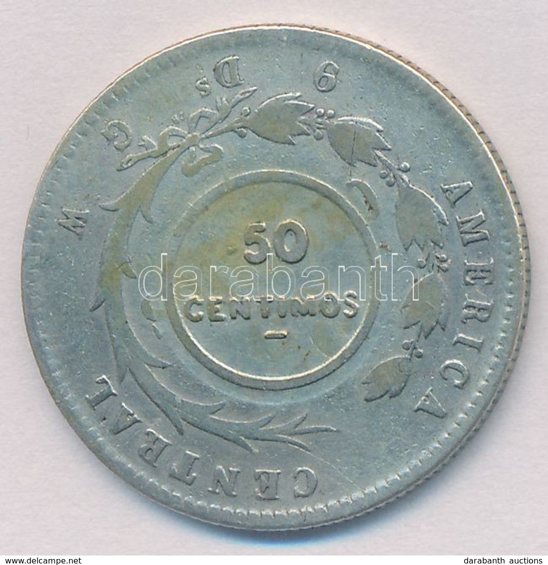 Costa Rica 1923. (1887) 50c Ag Ellenjegyes érme T:2-
Costa Rica 1923. (1887) 50 Centimos Ag Counterstamped Coin C:VF - Non Classés