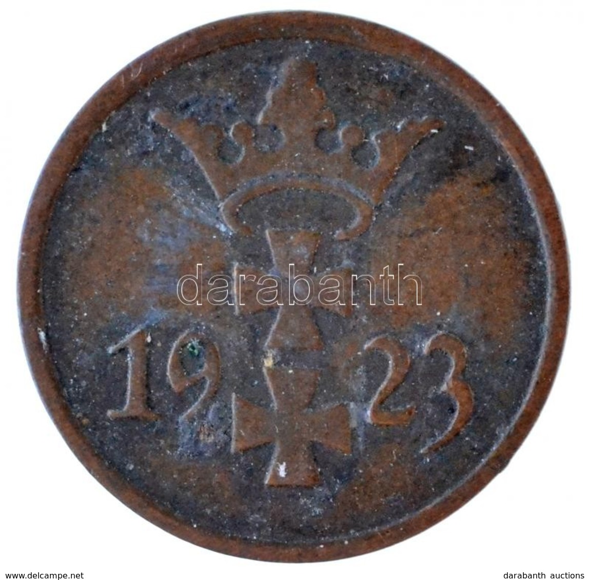 Danzig 1923. 1pf Br T:2 
Danzig 1923. 1 Pfennig Br C:XF - Sin Clasificación