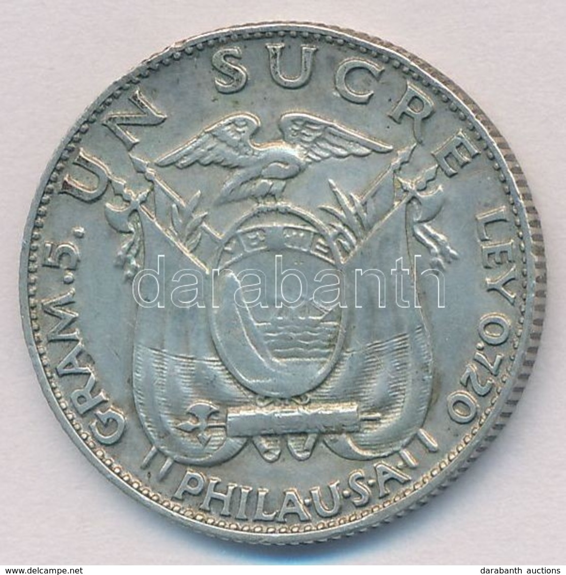 Ecuador 1928. 1S Ag T:2
Ecuador 1928. 1 Sucre Ag C:XF - Non Classés