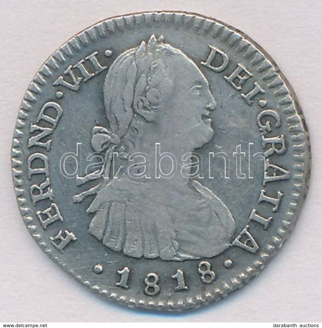 Kolumbia 1818NR FJ 1R Ag 'VII. Ferdinánd' (3,4g) T:2
Colombia 1818NR FJ 1 Real Ag 'Ferdinand VII' (3,4g) C:XF
Krause KM# - Ohne Zuordnung