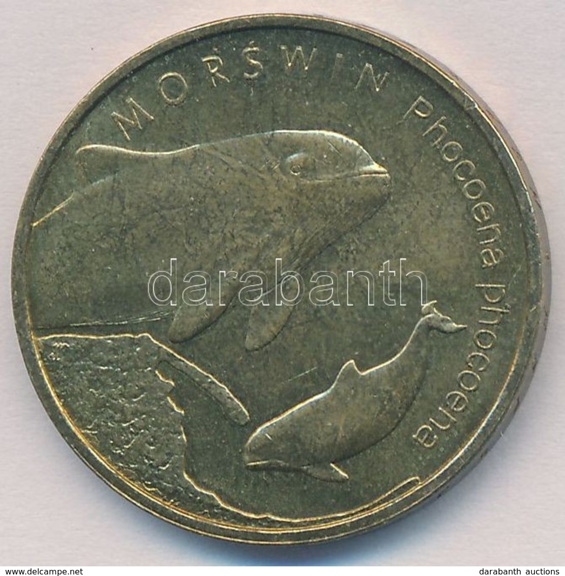 Lengyelország 2004. 2Zl Sárgaréz 'Barna Delfin' T:2
Poland 2004. 2 Zlotych Brass 'Harbor Porpoise' C:XF
Krause Y#464 - Non Classés
