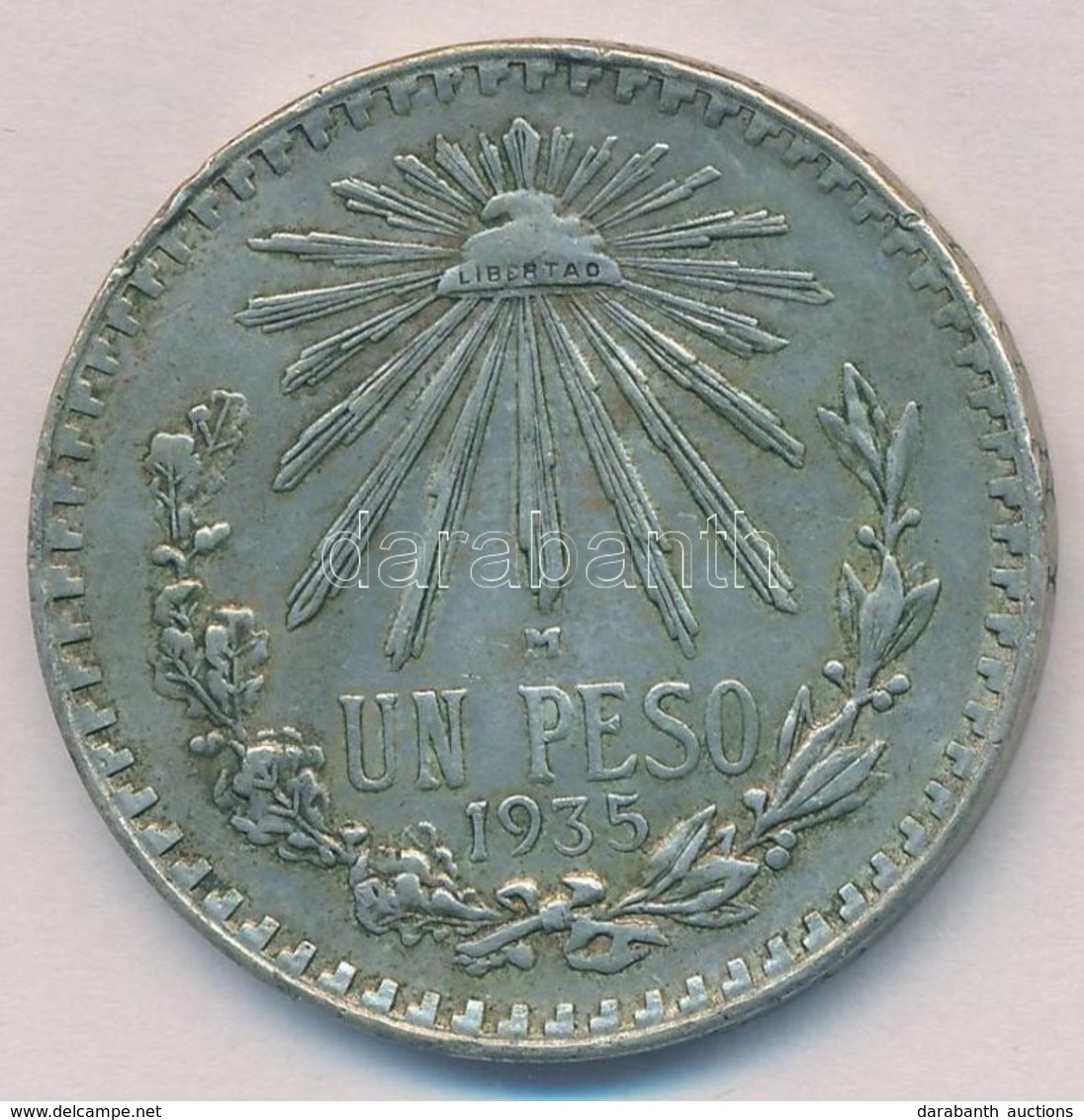 Mexikó 1935. 1P Ag T:2,2-
Mexico 1935. 1 Peso Ag C:XF,VF - Non Classés