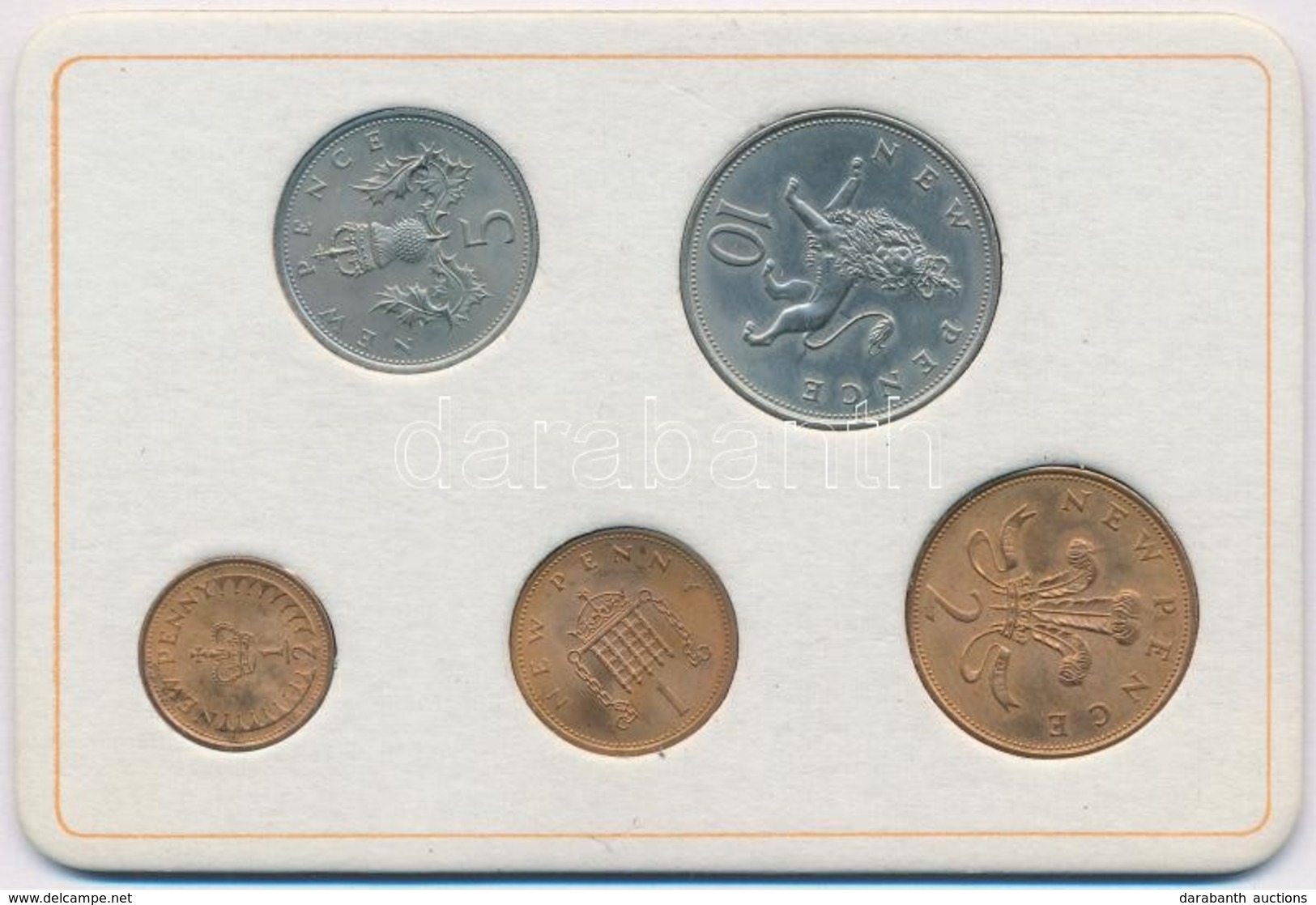 Nagy-Britannia 1968-1971. 1/2p-10p (5xklf) Forgalmi Sor Műbőr Tokban T:1
Great Britain 1968-1971. 1/2 Penny - 10 Pence ( - Sin Clasificación