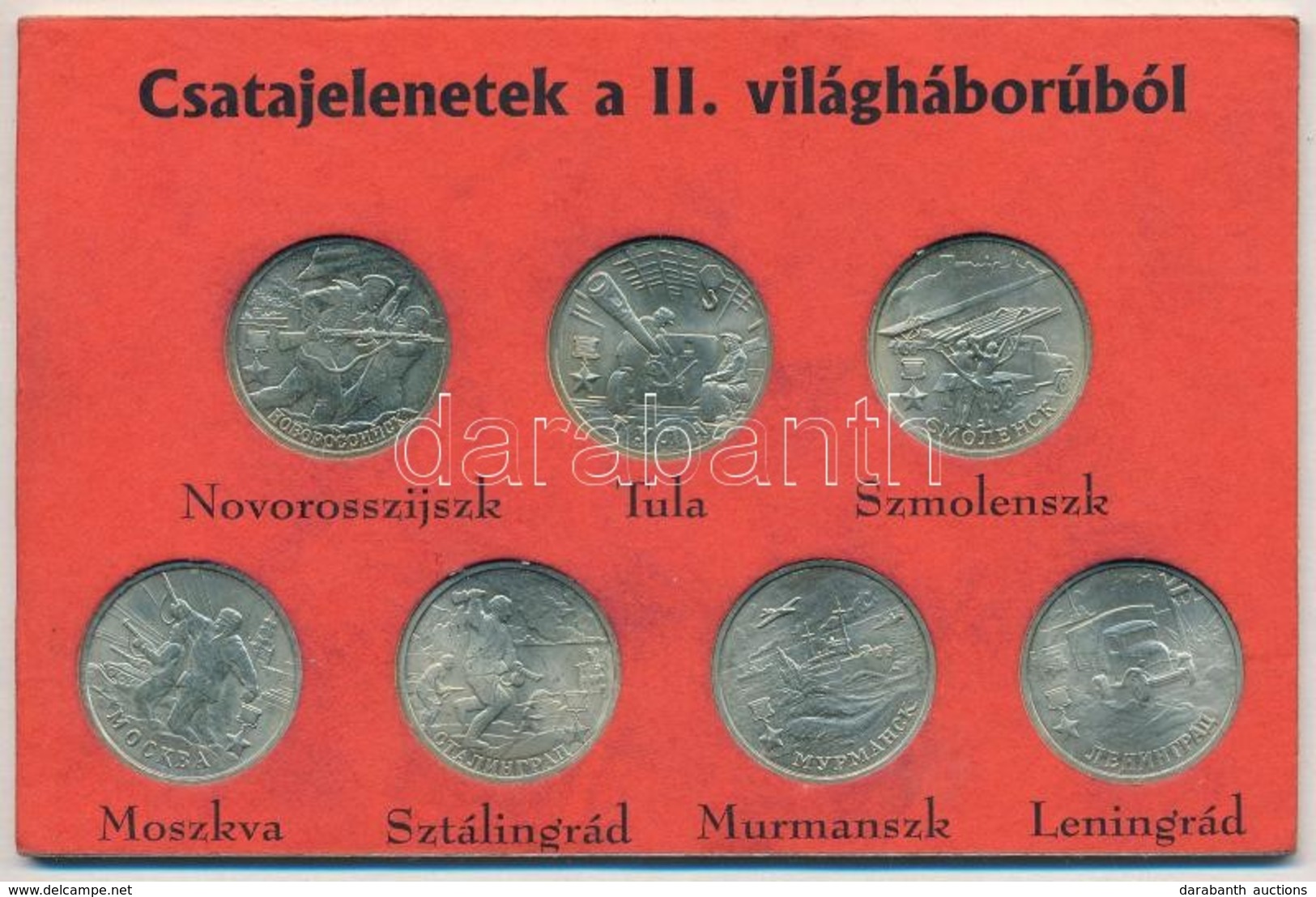 Oroszország 2000. 2R Cu-Ni-Zn (7xklf) T:1- 
Russia 2000. 2 Roubles Cu-Ni-Zn (7xdiff) C:AU 
Krause Y#664, Y#665, Y#666, Y - Unclassified