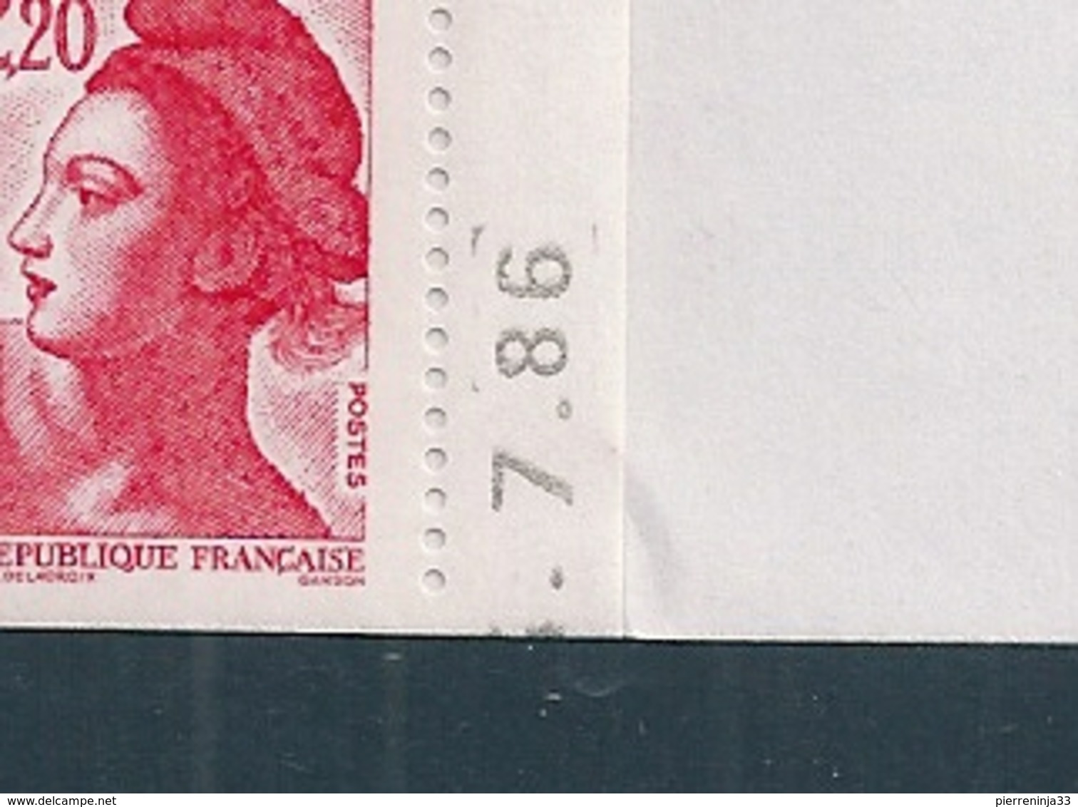 Carnet Liberté De Gandon Avec Erreur De Date :7/86 Au Lieu De 5/86 , Cote 120 Euro - Autres & Non Classés