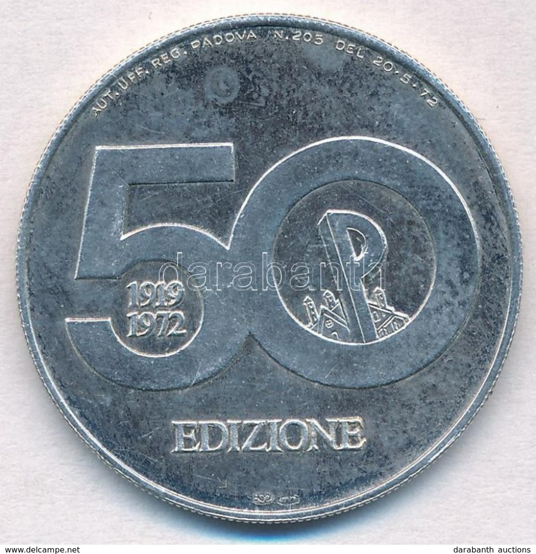 Olaszország 1972. 'Padova 1972' 2000L Névértékű Ag Emlékérem T:1- (eredetileg PP)
Italy 1972. 'Padua 1972' 2000 Lire? Ag - Non Classés