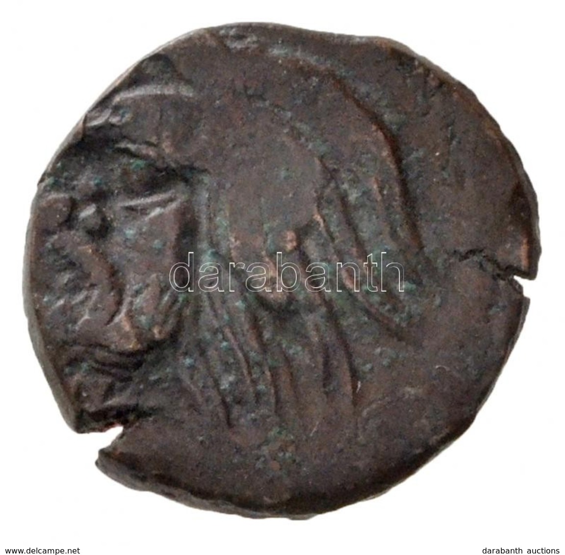 Tauriké / Pantikapaion Kr. E. IV. Század AE17 (4,51g) T:2- Rep. / 
Taurica / Panticapaeum 4th Century BC AE17 'Head Of P - Ohne Zuordnung