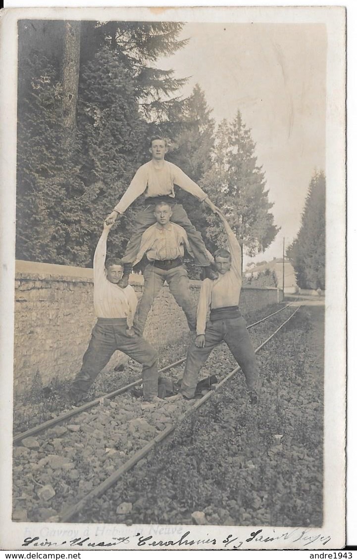 Saint-Léger - Photo Carte - F. Gavroy - RAILS TRAM - Circulé - 2 Scans - Saint-Léger