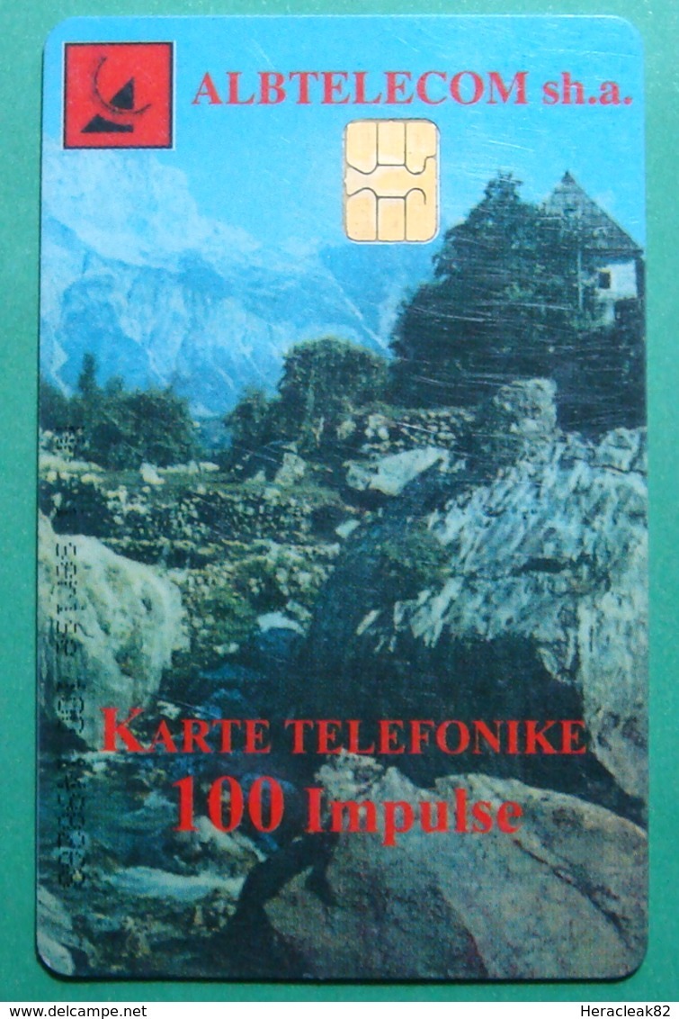 Albania CHIP CARD USED, Operator ALBTELECOM, 100 Units, 1999 - Albanien