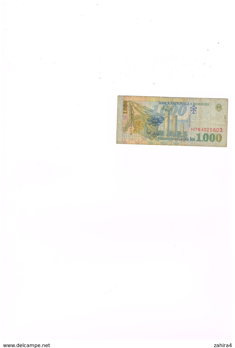 Banka Nationala A Romaniei - 1000 Lei - Una Mie - 007B4525603 - 1998 - Roumanie