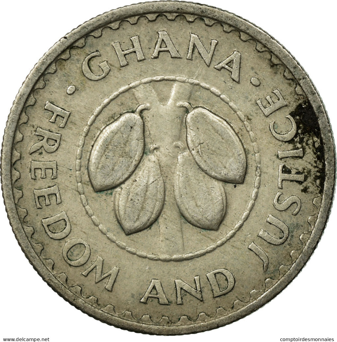 Monnaie, Ghana, 5 Pesewas, 1975, TTB, Copper-nickel, KM:15 - Ghana