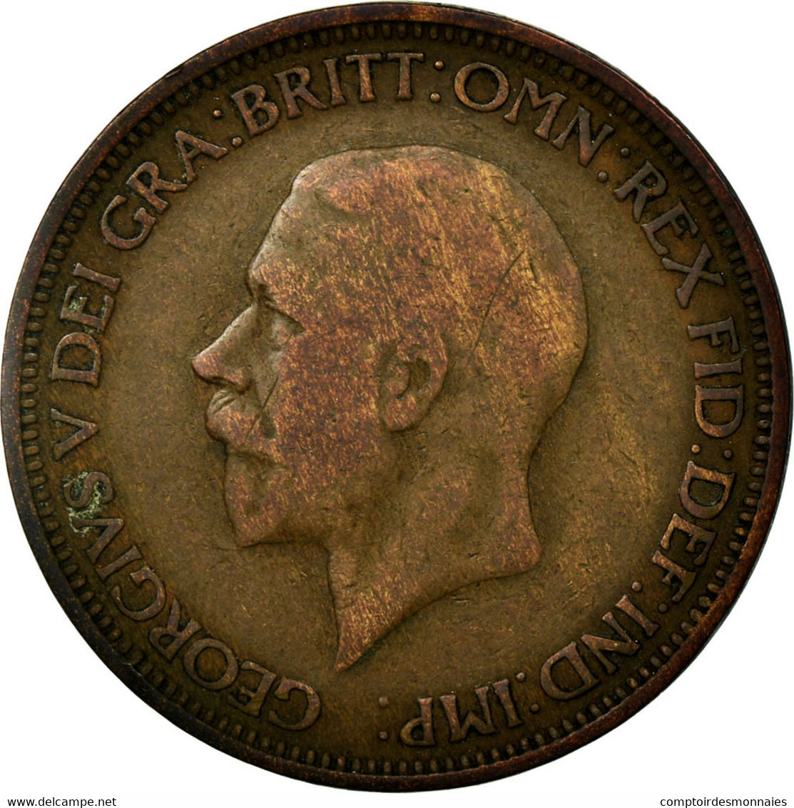 Monnaie, Grande-Bretagne, George V, 1/2 Penny, 1931, TB, Bronze, KM:837 - C. 1/2 Penny