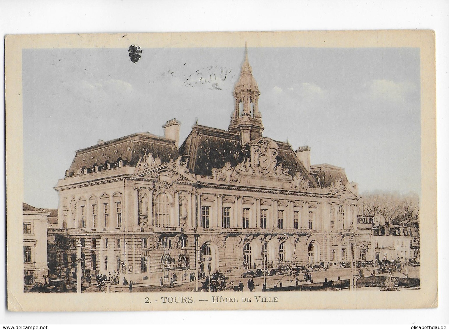 1948 - GANDON - YT N° 718 SEUL Sur CARTE De TOURS (INDRE ET LOIRE) => BRUXELLES (BELGIQUE) - 1921-1960: Moderne