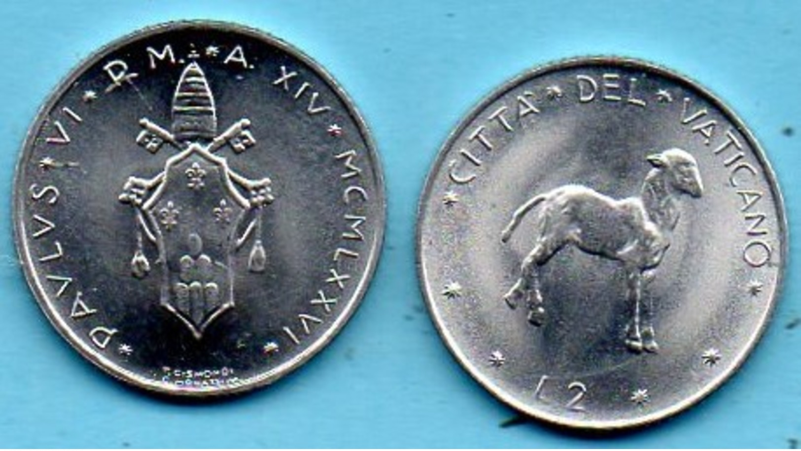 VATICAN  2 Lire 1976  KM#117 - Vaticaanstad