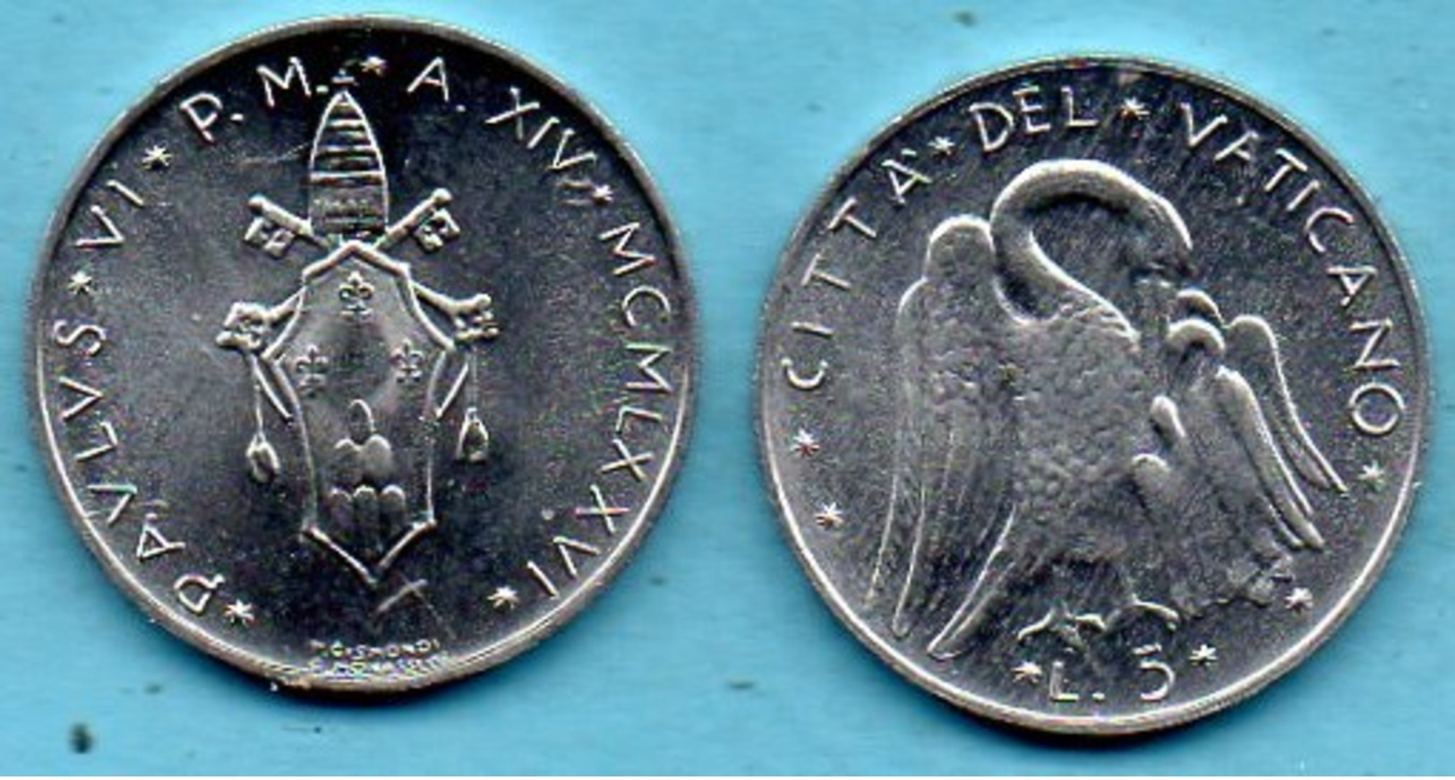 VATICAN  5 Lire 1976  KM#118 - Vaticaanstad