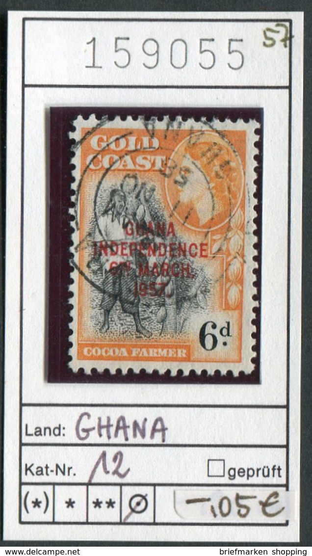 Ghana - Michel 12 - Oo Oblit. Used Gebruikt - BEDARFS-Stempel - Ghana (1957-...)